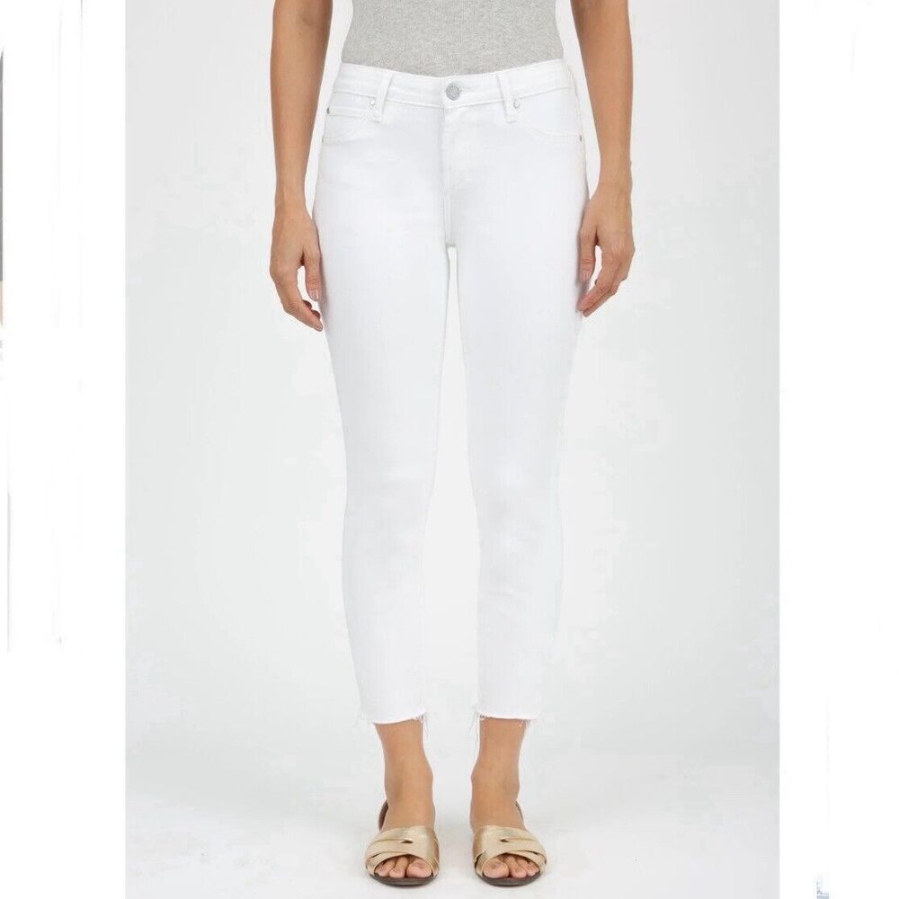 NWT Articles Of Society Katie Cut Off Hem Jeans In Manchester White Size 27